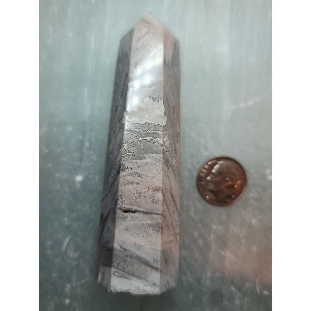 Pink Mexican Crazy Lace Agate Tower